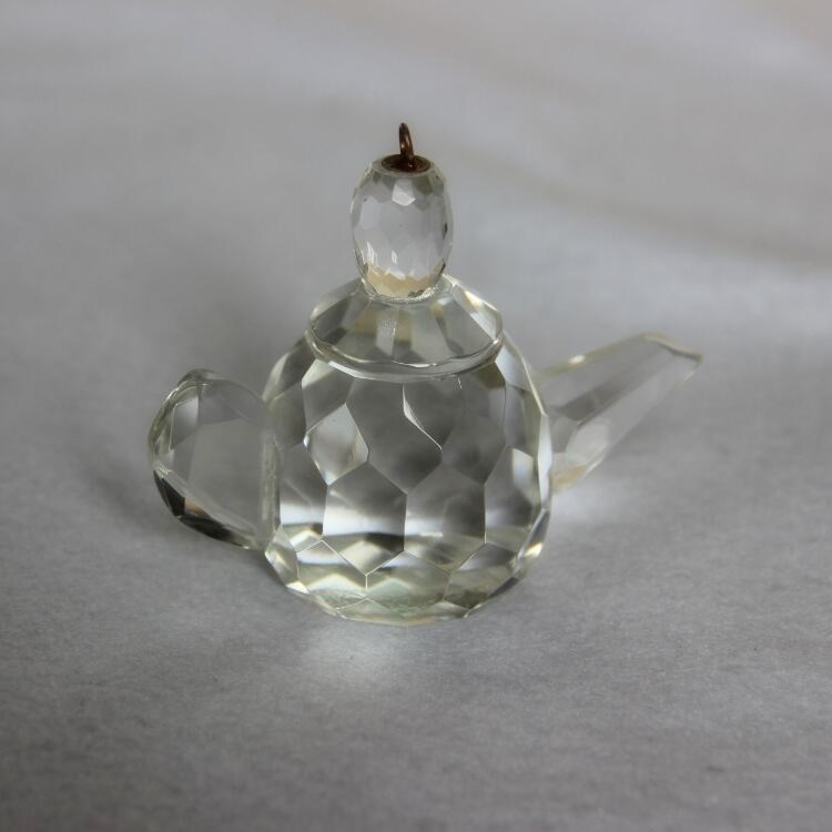 水晶家居擺件 創(chuàng)意水晶茶壺  水晶餐具家居擺件節(jié)日禮品