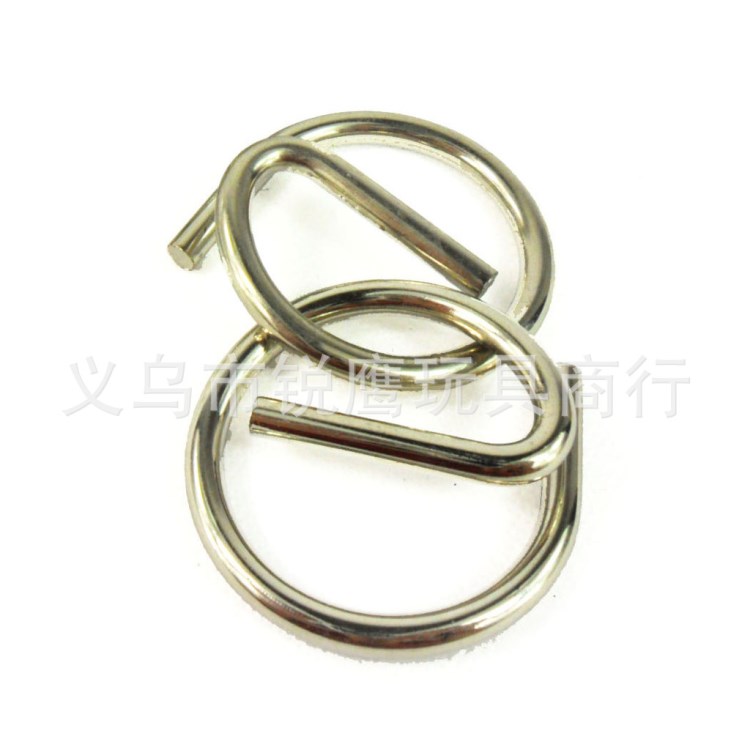 簡裝e字扣 直徑4.5毫米 地攤小玩具 智力解鎖