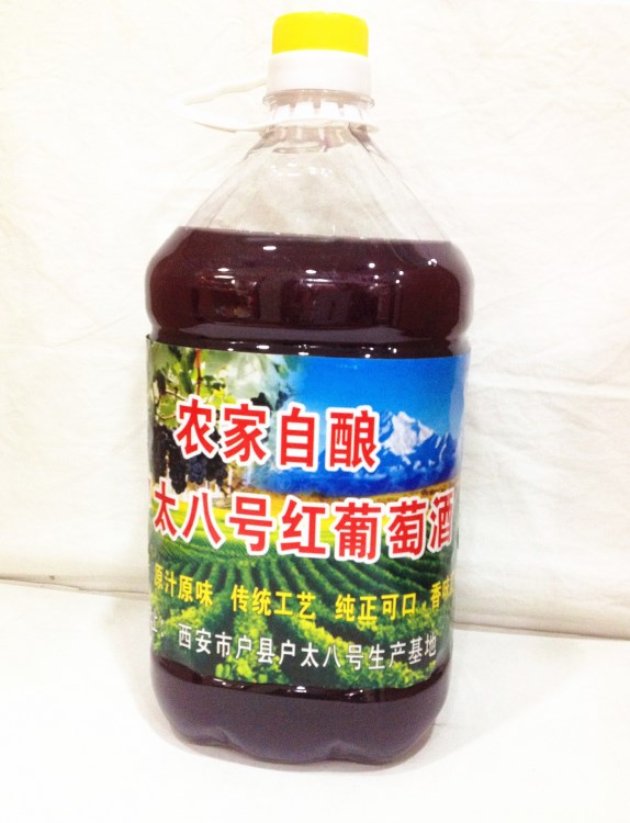 葡萄酒批發(fā) 農(nóng)家自釀戶太八號葡萄酒 2.5L 戶太葡萄釀造 可散賣