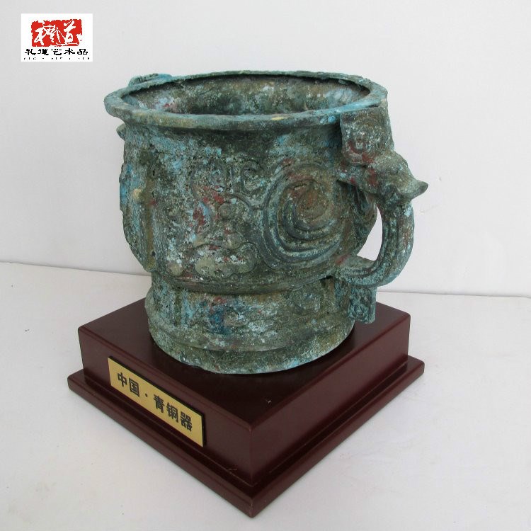 簋青銅器是現(xiàn)代的碗 宴享和祭祀禮器簋 仿古做舊商務(wù)送禮工藝品