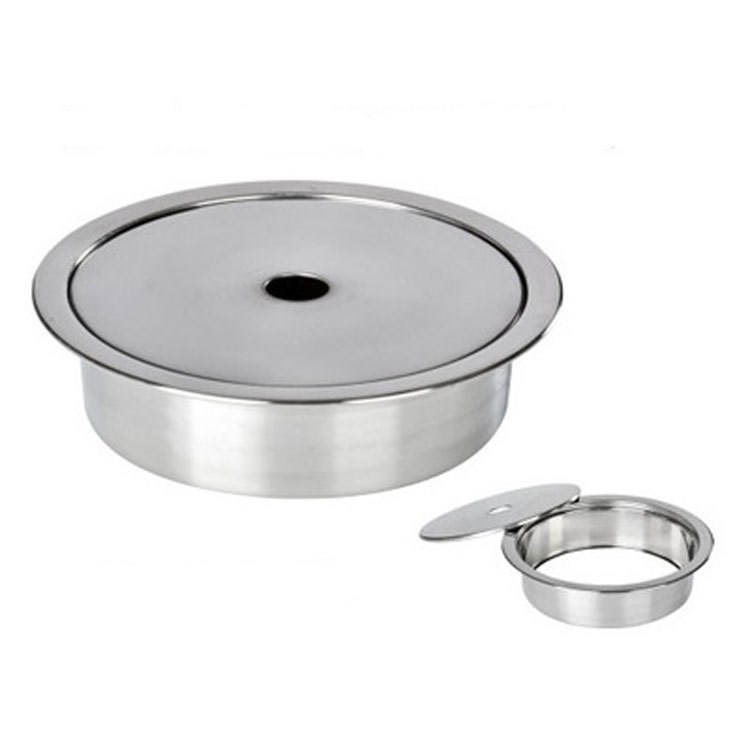 火鍋電磁爐專用下沉式鋼圈火鍋桌下沉式氣改電鋼圈平圈鋼蓋批發