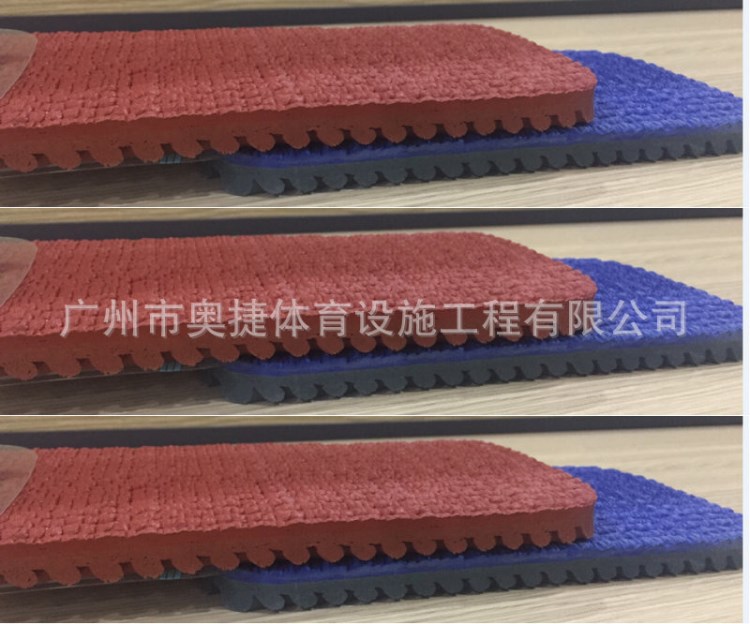 預制型塑膠跑道材料 施工學校運動場塑膠場地環保材料鋪設