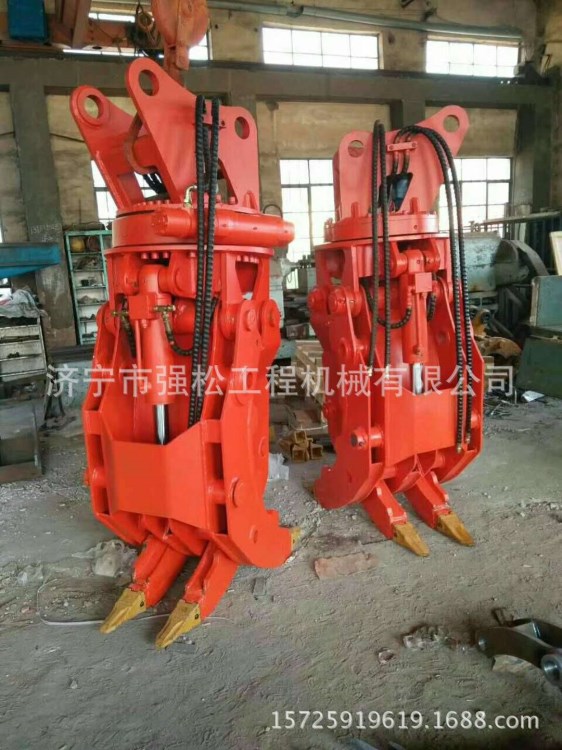 旋轉(zhuǎn)式抓石器 液壓不回轉(zhuǎn)抓鉗器 廢舊鋼筋抓木器