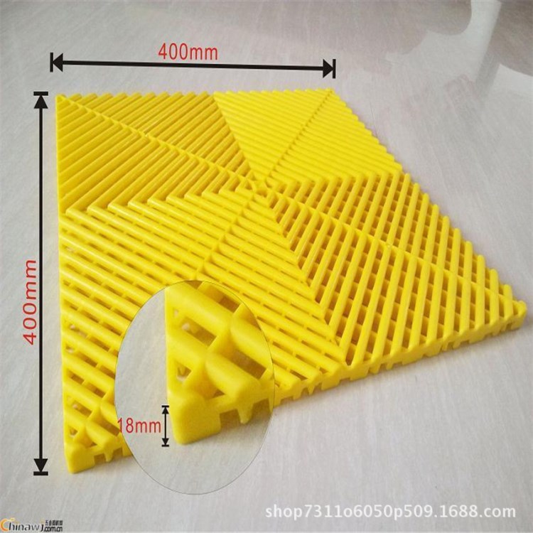 洗車房美容店免挖溝式塑料拼接格柵地面網(wǎng)格板防滑地墊