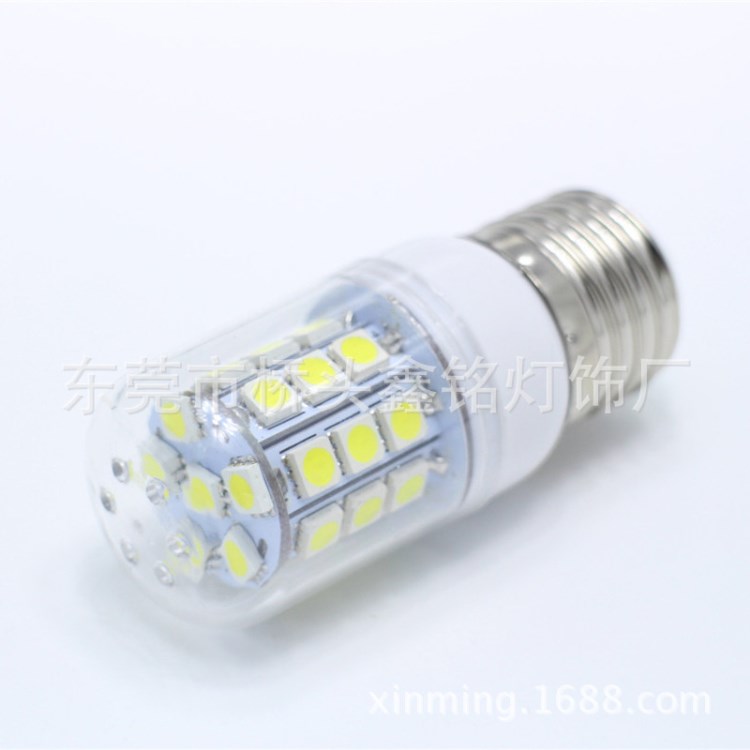 廠家直銷 玉米燈 led 3W 5050 30珠 E27螺口燈頭可換 led玉米燈泡