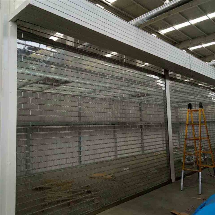 定做大型车间车库卷帘门电动门抗风卷帘门工业门电动翻板车库门