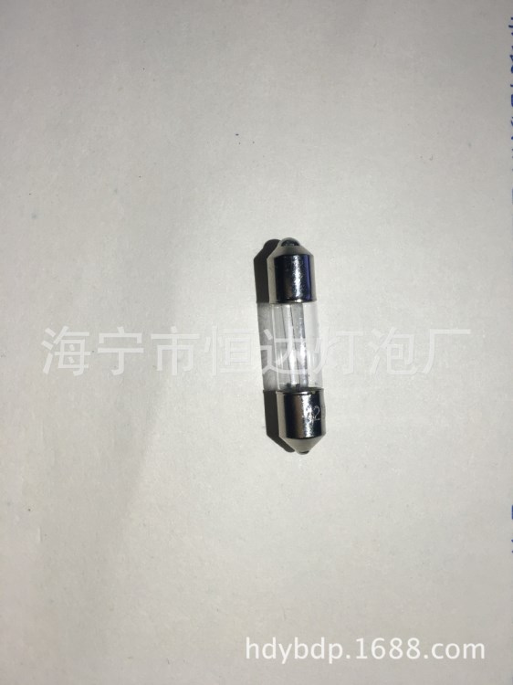 《定制》雙尖燈泡6MM*28MM*12V1.8W車頂燈橄欖泡