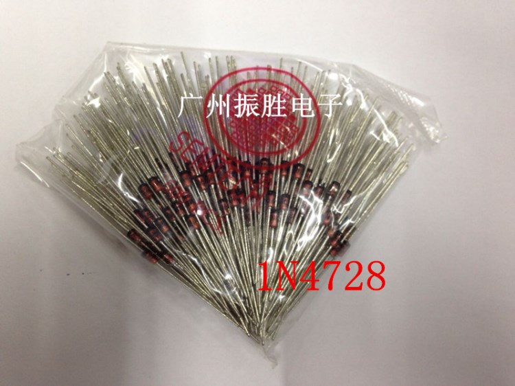 工廠直銷1N4728穩(wěn)壓二極管1W 3.3 V ST全新34一千只