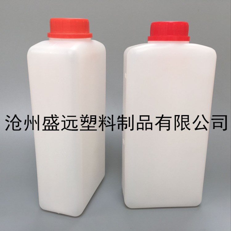 1000ml 1L扁方瓶 農(nóng)化瓶 電解液包裝瓶 防盜蓋塑料瓶廠家直銷(xiāo)