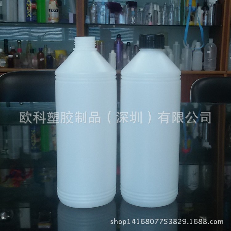 廠家供應(yīng)加厚1L（1000ML）塑料圓柱瓶 農(nóng)化用品包裝瓶 可加工訂做