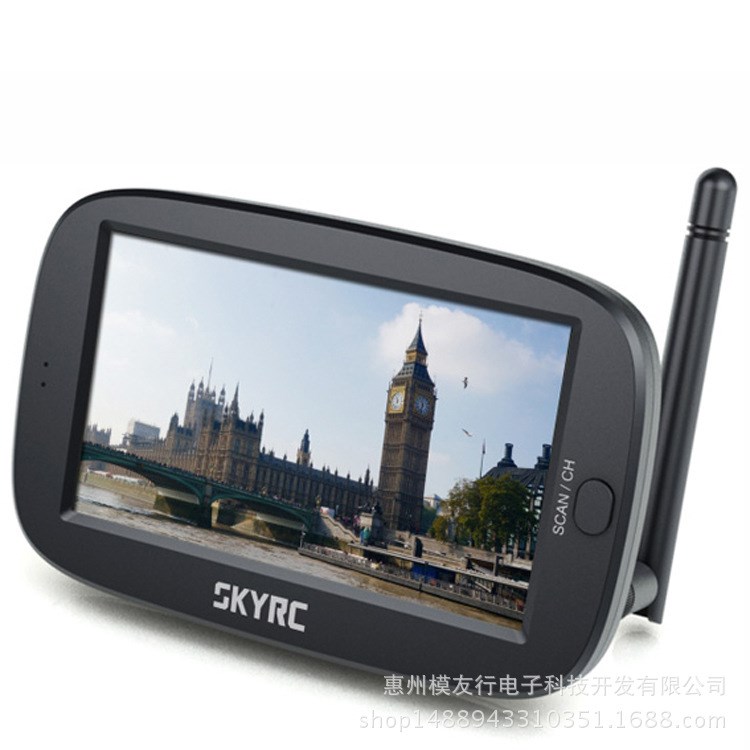SkyRC天空 4.3寸FPV顯示器 5.8G 40通道 無線接收圖像顯示屏直銷