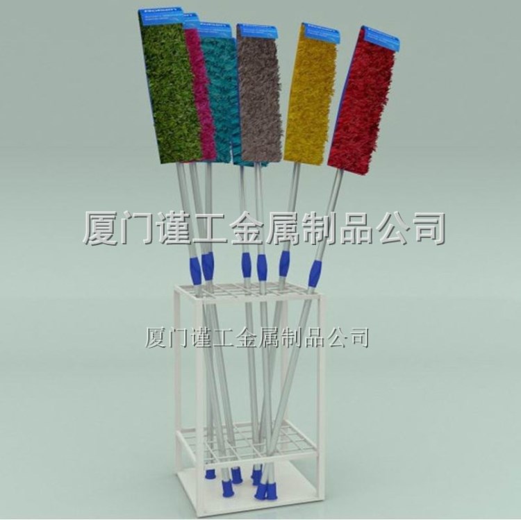 清潔用品展示架陳列架拖把整理架展示貨架清潔工具架陳列架貨架