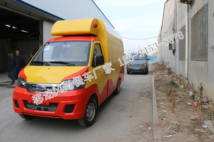 流動販賣廂式車 廠家低價銷售餐飲車 戶外開放式早飯快餐美食車