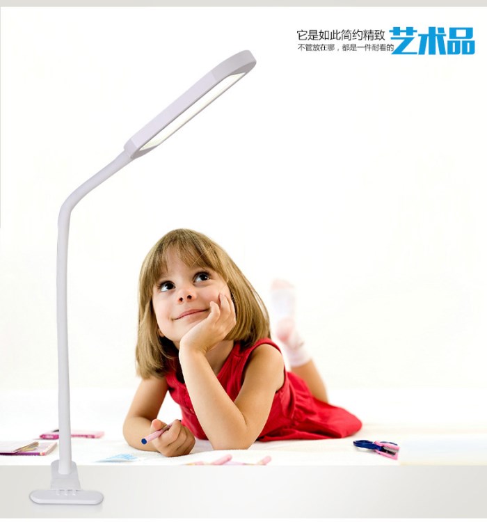 創意家居充電LED臺燈學生夾子臺燈小夜燈感應護眼臺燈usb燈