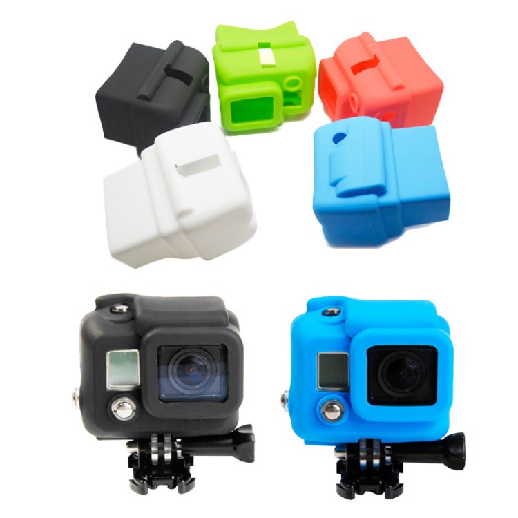 GoPro Hero3硅膠套相機(jī)保護(hù)套5色運(yùn)動(dòng)相機(jī)配件action cam廠家直銷