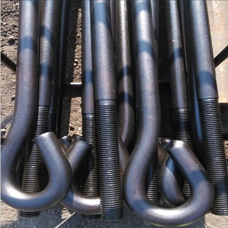 m24*1200地腳螺栓 碳鋼8.8級9字地腳螺栓 國標9字型預埋地腳