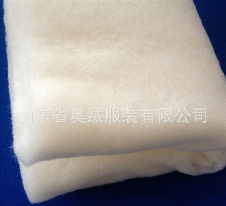 男女裝用桑蠶絲水洗棉 蠶絲竹纖維混紡針刺棉 棉褲用蠶絲棉