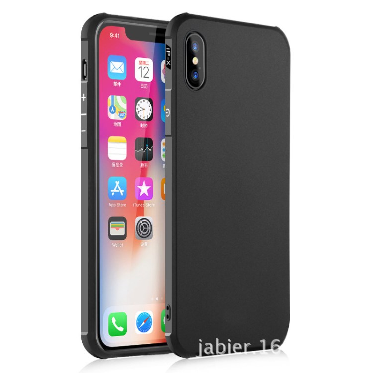 蘋果iphone X TPU手機殼四角氣囊防摔手機保護軟套浮雕彩繪素材潮