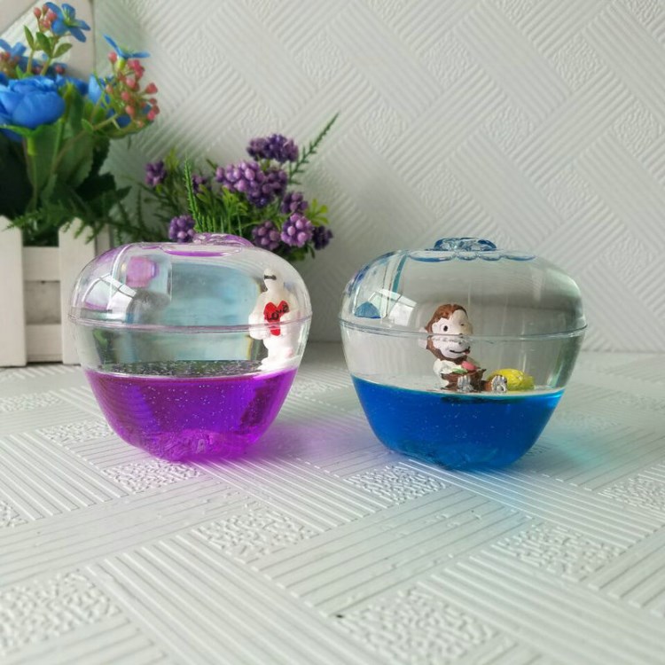 新款創(chuàng)意水晶蘋果油漏 沙漏 圣誕節(jié)禮物 10元店精品店貨源批發(fā)