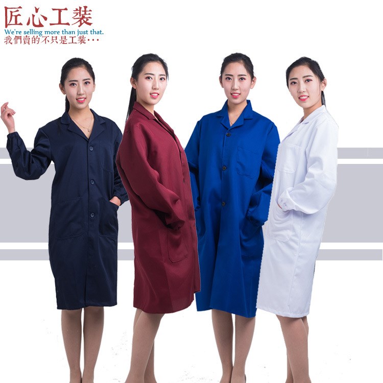 耐磨女式大褂食品廠車(chē)間養(yǎng)殖場(chǎng)勞保工作服搬貨搬運(yùn)工衣服工服夏