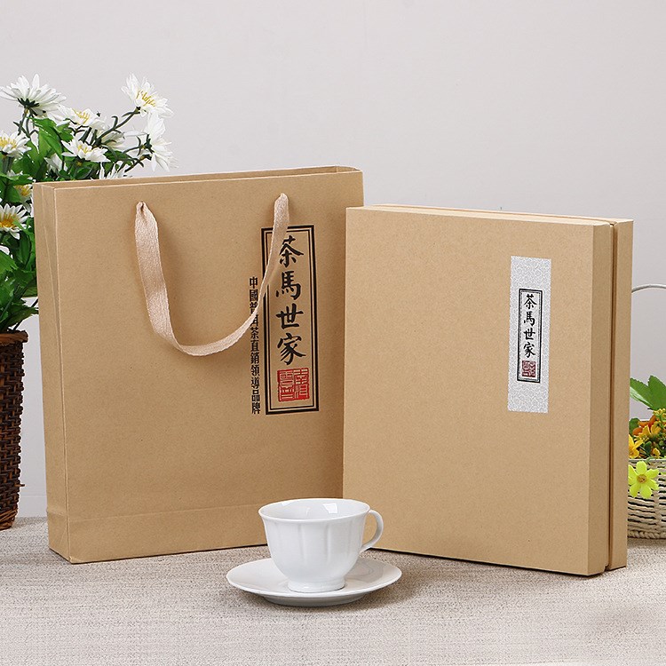 茶葉盒 大紅袍禮品盒 環(huán)保牛皮紙通用普洱茶包裝盒廠家定做