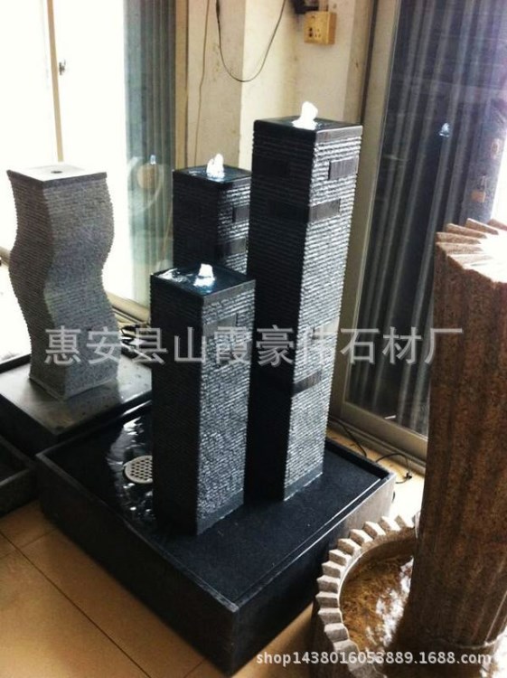 自然流水景觀（批發各種景觀石雕、干掛幕墻、地鋪路巖等石材)