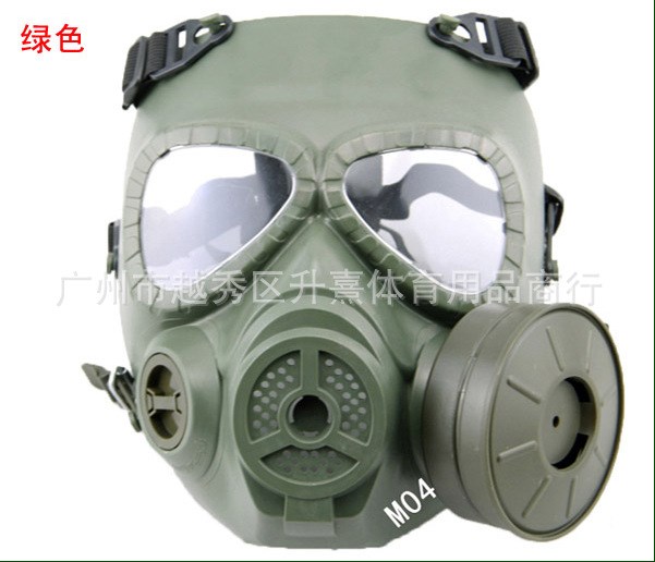 M04防毒面具戰危機風扇防霧改進版 4代骷髏生化防毒防護CS面具