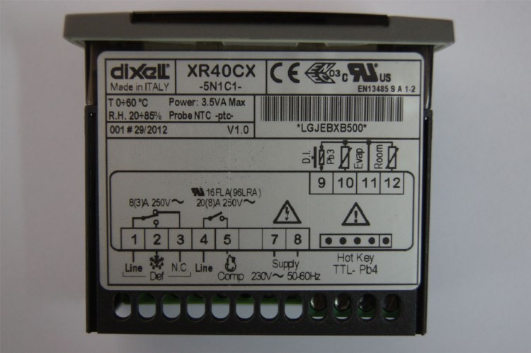 DIXELL除霜型雙輸出溫控器XR40CX