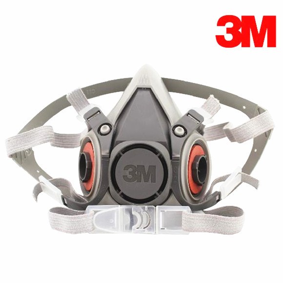 3M6200防毒面具 防塵面罩 配合6000濾毒盒和5N11使用 半面罩