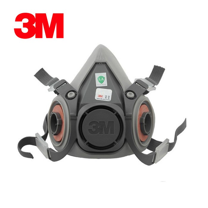 3M 6200CN 半面型防护面罩面具 中号 橡胶 舒适耐用