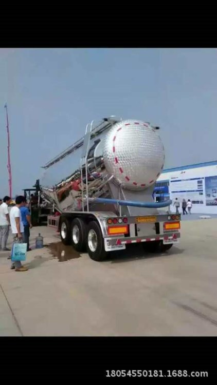 散裝罐車 粉粒物料罐式半掛車半掛車 骨架車 廠家直銷