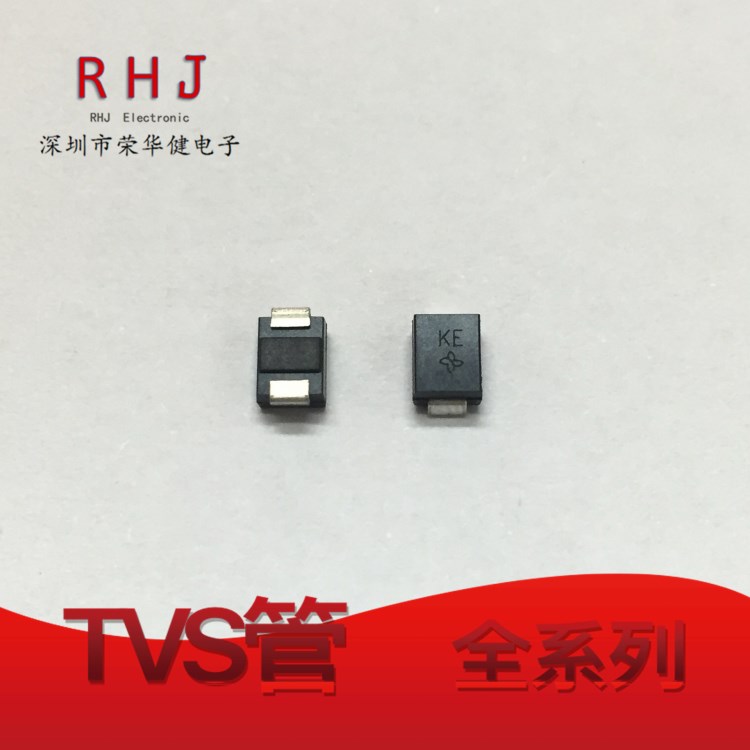 貼片TVS瞬態(tài)抑制二極管 雙向 VISHAY SMBJ12CA 絲印BE 12V 全新