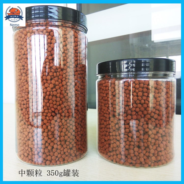 觀賞魚通用飼料 血鸚鵡魚糧 錦鯉魚糧 龍魚魚糧【350g/件中顆粒