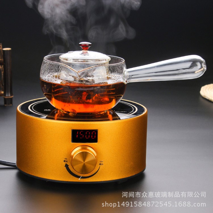 廠家直銷耐熱玻璃煮茶器 電熱陶爐煮茶 蒸汽泡茶養(yǎng)生壺溫茶器