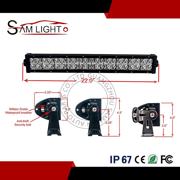 廠家直銷 外貿(mào)電商新款 LED 7D長條燈 越野車燈工程車 帶日行燈