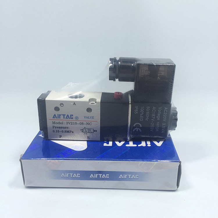 現貨AirTAC 原裝亞德客3V200系列電磁閥3V210-08