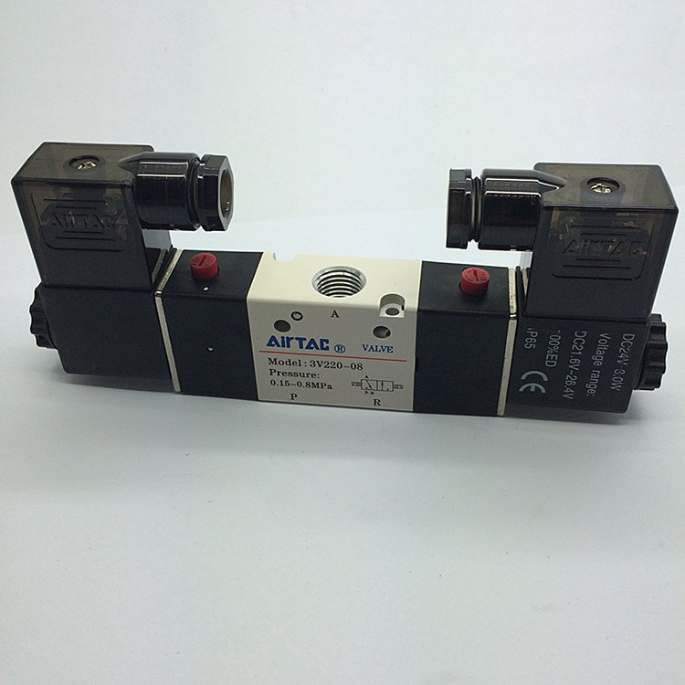 現貨AirTAC 原裝亞德客3V200系列電磁閥3V220-08
