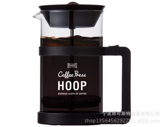 日本RIVERS HOOP 耐高溫玻璃法壓壺 濾壓咖啡壺 免濾紙