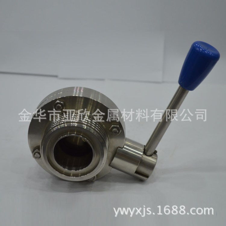 不銹鋼螺紋蝶閥 焊接手動(dòng)蝶閥 衛(wèi)生級(jí)焊接蝶閥 DIN/SMS