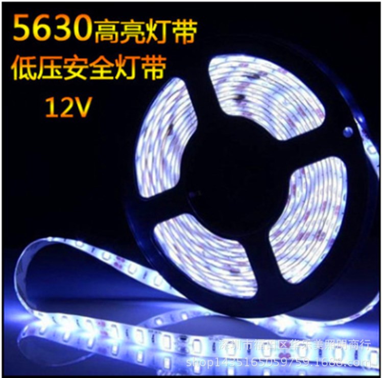 廠家直銷(xiāo) 低壓12V 5630LED燈條 超高亮60珠展柜照明LED燈帶