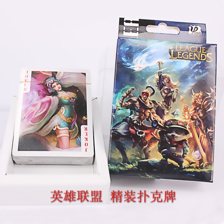 動(dòng)漫撲克 英雄聯(lián)盟LOL大撲克 動(dòng)漫周邊工藝品撲克批發(fā) 漫展熱賣