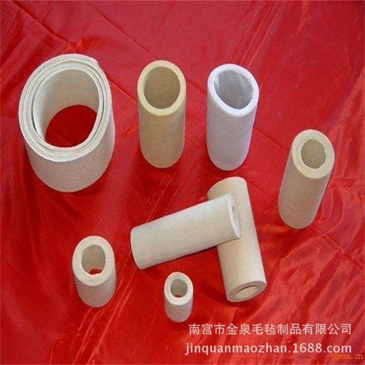 廠家直銷 鋁型材冷床設備PBO毛氈滾筒 不銹鋼拋光羊毛氈