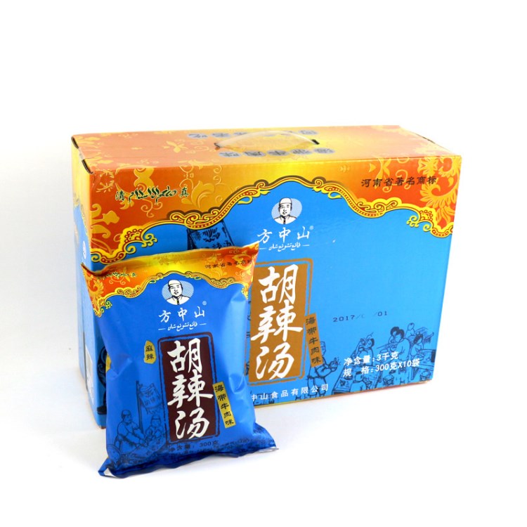 河南胡辣湯 風(fēng)味名吃 方中山牌 逍遙鎮(zhèn)胡辣湯粉 海帶牛肉味整箱