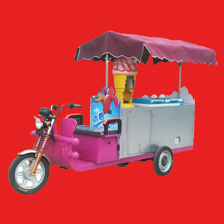 軟冰激凌流動車冰淇淋成型壓花機(jī)無電流動式冰激凌車廠家直銷