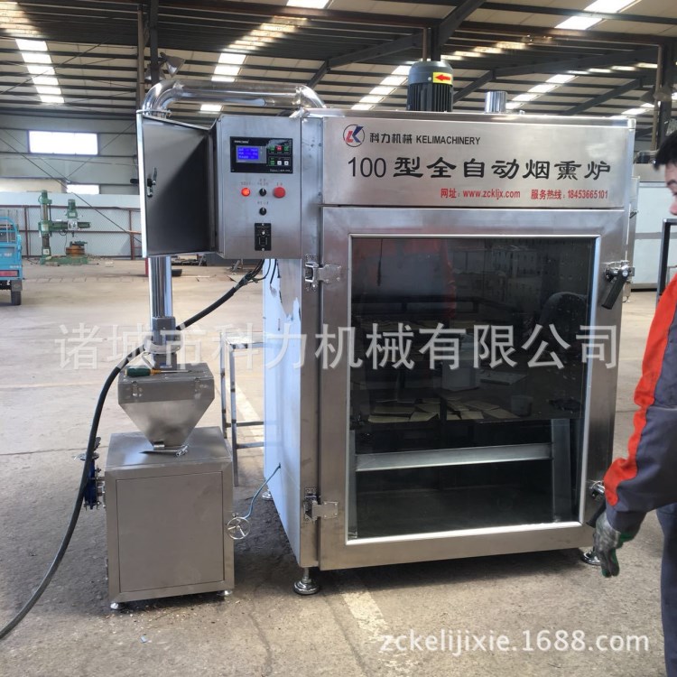 熏雞烤鴨煙熏機 德州扒雞熏烤機 雞腿豬頭肉牛肉干烘干蒸煮機 張