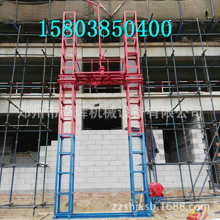 建筑物料提升機(jī) 建房施工龍門架升降機(jī) 簡易提升架基礎(chǔ)高度24米