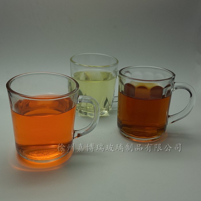 玻璃馬克杯 把手杯玻璃 小號奶茶杯果汁杯酒杯 套裝 每盒6只