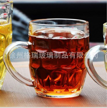 加厚玻璃啤酒杯 菠蘿啤酒杯 玻璃杯扎啤馬克杯 杯子廠家批發(fā)