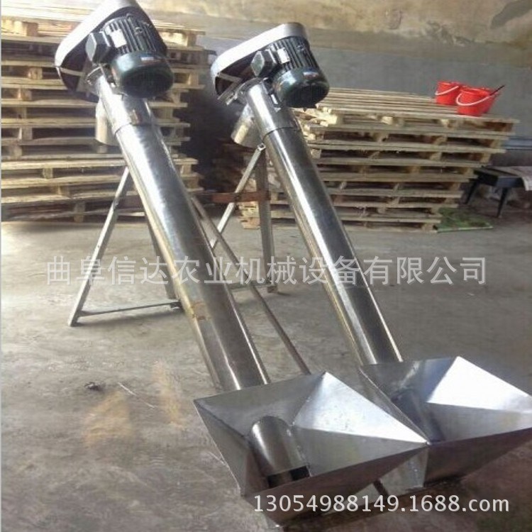 移動式螺旋輸送機 加厚鋼管螺旋上料機 廠家定做螺旋輸送機可定做