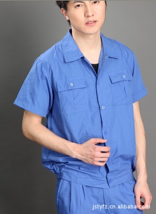 各行各業夏季工作服短袖廠服工衣批發直銷 工服來圖來樣定制